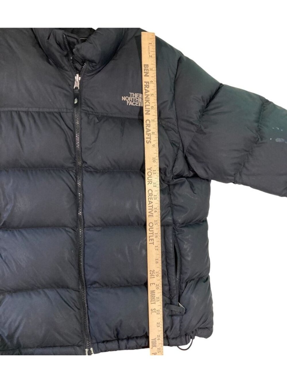 Vtg Y2K The North Face Nuptse Puffer Jacket XL Black Outdoor Streetwear Gorpcore - Picture 4 of 16